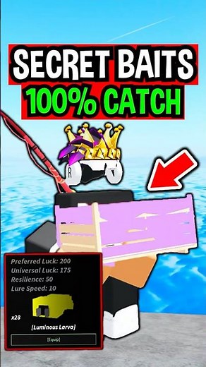 SECRET SECOND SEA BAITS in Roblox Fisch..