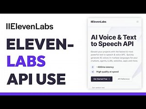 How To Use ElevenLabs API - Full Guide 2025