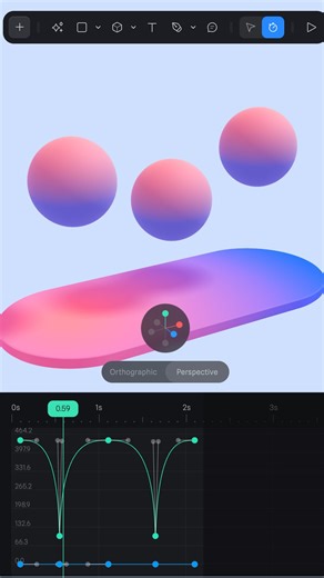 Spline Design on Instagram: "It’s mesmerizing to watch 🤤 Drop a comment if you want a full tutorial about Timelines in Spline 🩷"