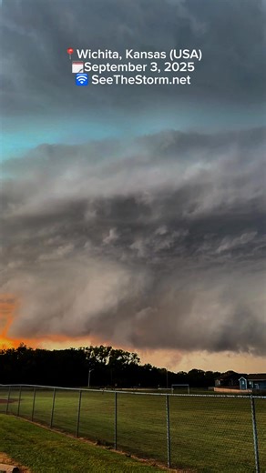 232K views · 5K reactions | This was an incredible sight to see right over Wichita! Reports of 3 inch hail came out of that thing!  Wichita, Kansas (USA) ️ September 3, 2025 | Storm Chaser Vince Waelti | Facebook
