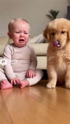 Baby vs Puppy Snack Reveal｜赤ちゃん号泣！子犬の勝利バトル 🍽️🐶 #shorts #viral