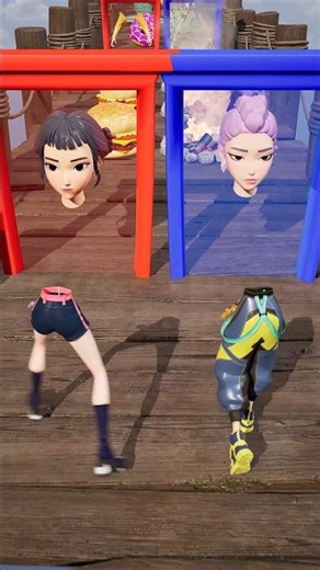 GTA V New Build a Queen Run Rumi vs Zoey Funny Epic Challenge! #rumi #huntrix