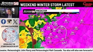 Chief Meteorologist Joe Fitzwater is tracking the snow moving through the region tonight and a look ahead to tomorrow's impacts. FORECAST: https://www.wvnstv.com/news/steady-snow-arrives-the-latest-on-impacts/ | StormTracker 59