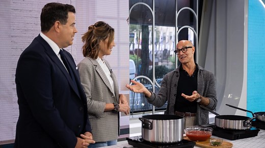 Stanley Tucci talks new cookware line, shares childhood recipe