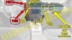 How to remove V158 & V107 Air Recirculation Flap Motor VW Passat B6