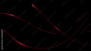 Motion light effect with curve trail, Glowing shiny lines, Abstract light speed motion