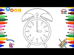 How to Draw a Clock | Simple Object Drawing