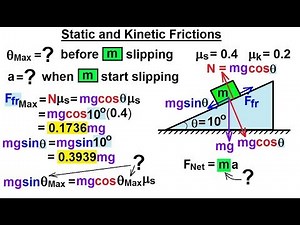 Physics - Mechanics: Applications of Newton's Second Law (18 of 20) Static and Kinetic Friction