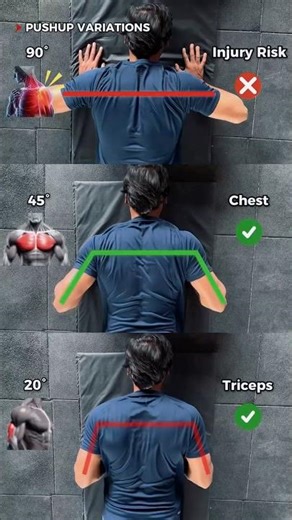 STOP Doing Push-Ups Like This ❌ You’re Training the Wrong Muscle ‼️ #shorts