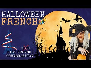 French HALLOWEEN, Halloween in France French slow conversation , Easy French with French subtitles
