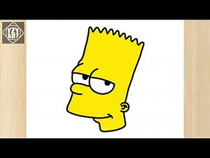How to draw BART SIMPSON step by step || Easy simpsons drawing for beginners || Easy to draw