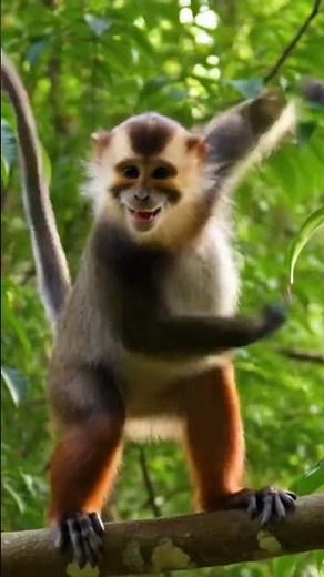 Energetic Monkey Disco Dance | Funky Moves & Confident Vibes 🕺🐒 #monkey #monkeydance