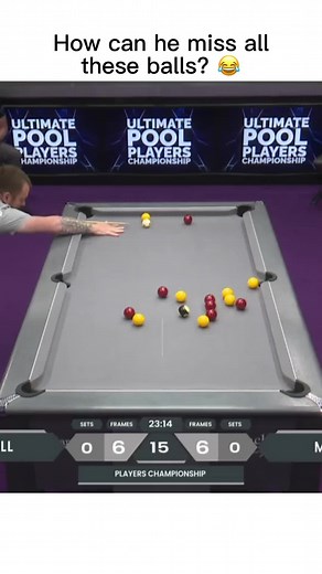 How can he miss them 😂😂😂 #fail #billiards