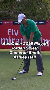 77K views · 277 reactions | The 2016 #AusOpenGolf came down to a playoff between Jordan Spieth, Cameron Smith, and Ashley Hall ⛳ ️ 2024 Tickets available now: bit.ly/4co8WZa | Golf Australia | Facebook