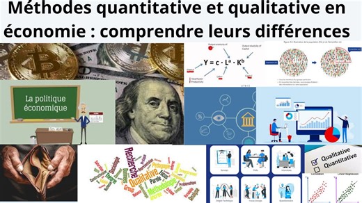 Méthodes quantitative et qualitative en économie : comprendre leurs différences Dans cette vidéo, tu découvriras les différences essentielles entre la méthode quantitative et la méthode qualitative en économie. Nous expliquons simplement leurs objectifs, leurs outils, leurs avantages et leurs limites, afin de t’aider à choisir la meilleure approche selon ton sujet de recherche. Une vidéo idéale pour étudiants, chercheurs et passionnés d’économie. Inscrivez-vous dès maintenant pour réserver votre