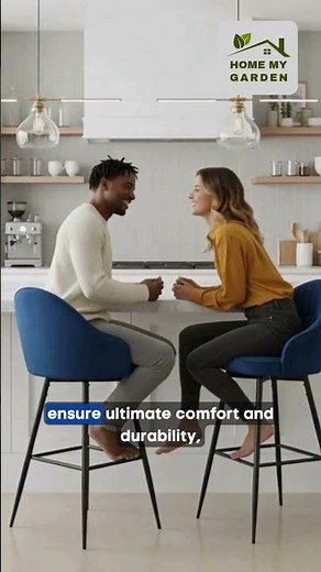 Artiss 4x Velvet Swivel Bar Stools – Blue | Modern Kitchen Counter Chairs with Metal Legs