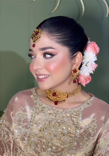 Stunning Nikkei Bride in Glamorous Pink Makeup