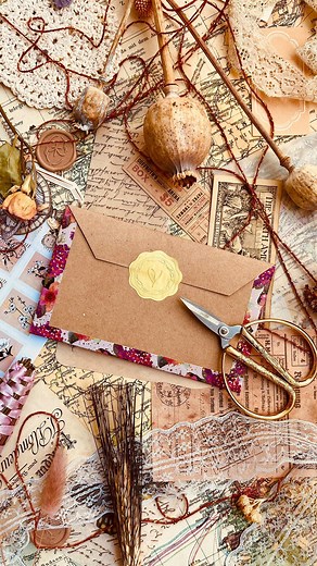 happyartjournal | DIY & Deko Ideen on Instagram: "Easy envelope with pockets 💌 - Tutorial It’s time for my easy envelope with pockets inside!! I love this easy way & you? Have a wonderful day! #envelope #envelopeart #envelopes #creativeever#envelopecalligraphy #penpal #penpalsofinstagram #penpallingandletters #penpalswanted #penpalling #snailmail #snailmaillove #snailmailrevolution #snailmailing #snailmailideas #cardmaking #journalinspiration #bastelliebe #lifehacks #diy #diyproject #diylove #d