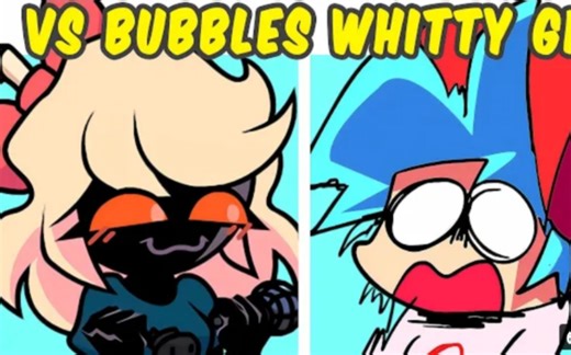 Friday Night Funkin' VS Bubbles - Whitty GF & WIFE (FNF MOD) (Fangirl)