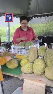 Lambakan buah, Musang King gred A dijual hanya RM20 sekilogram