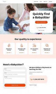Flexible childcare for busy lives - HTML Template by Nicepage