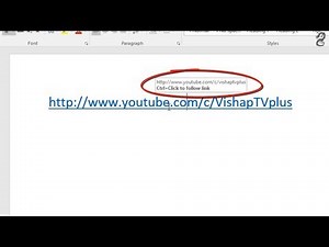 How to Change the hyperlink hover over text in Word