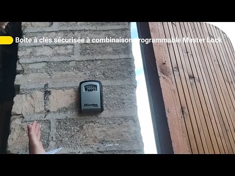 Avis Consommateur : Boîte à clés sécurisée à combinaison programmable et fixation murale Master Lock