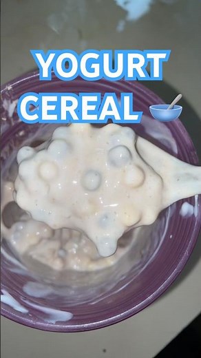 Yogurt cereal #recipe #delicious #yogurt #easy