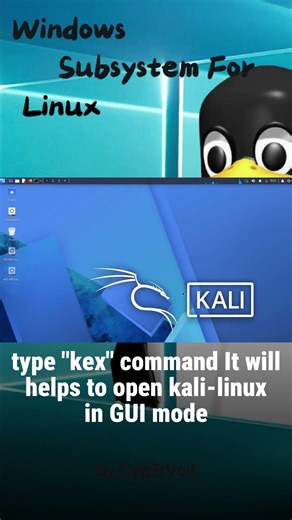 Run Kali Desktop in Seconds using kex | WSL #ethicalhacking #kalilinux #kex #cybersecurity #wsltips