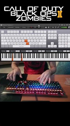 Call of Duty Black Ops 2 Zombies Theme - Piano Emulator #shorts
