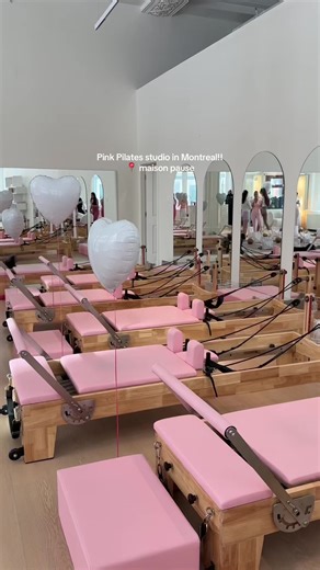 New pink Pilates studio in Montreal!! it also has a beautiful rexovery room and the space is so well designed 🥰🎀💕 📍Maison pause: 465 Rue St-Jean #mtl #montreal #pilateslovers #pilatesmontreal #pilatesprincess