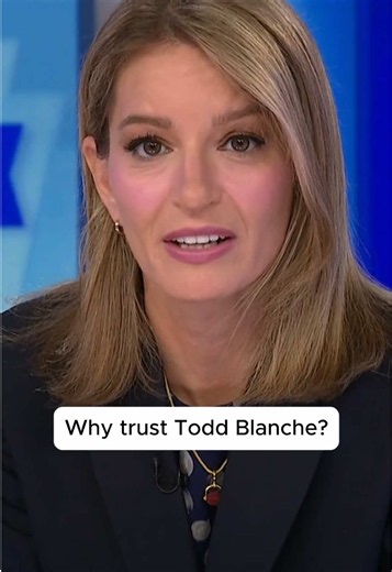 Deputy Attorney General Todd Blanche says Trump’s “Weaponization fund” is dead. Why do Republicans think they can trust him? #toddblanche #republicans #donaldtrump #politics #news