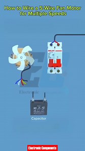 56K views · 659 reactions | How to Wire a 5-Wire Fan Motor for Multiple Speeds #electrician #electronics | 퐄퐥퐞퐜퐭퐫퐨퐧퐢퐜 퐂퐨퐦퐩퐨퐧퐞퐧퐭퐬 | Facebook