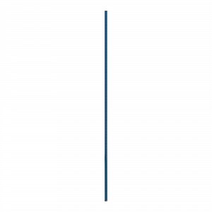 Lavex Pro 64" NSF Blue Epoxy Heavy-Duty Post with Antimicrobial Coating