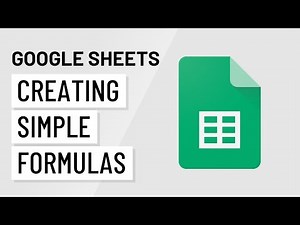 Mind Luster - Learn Google Sheets Creating Simple Formulas