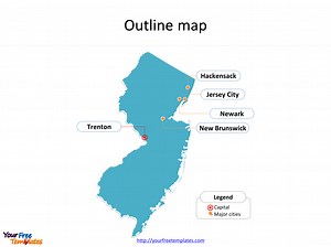 New Jersey map templates - Free PowerPoint Template