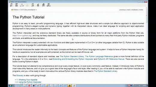 阅读Python官方文档-1