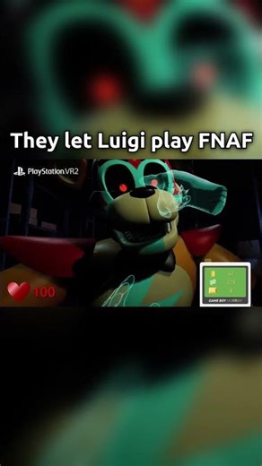 Luigi plays Five Nights at Freddy's #fnaf #fivenightsatfreddys #luigismansion