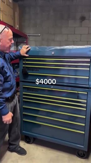 Snap-on Supersonic Blue Roll Cart with Top Box!!! $4000 #snapon #snapontools #snapontoolbox #snapon