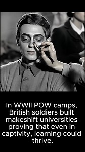 In WWII POW camps, British soldiers formed makeshift universities. With textbooks from the Red Cross, they taught each other, earned qualifications, and proved that even in captivity, education could empower and inspire. | History Fact Zone