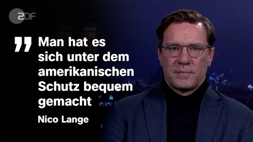 18K views · 375 reactions | Sicherheitsexperte Nico Lange kritisiert, dass Europa es sich unter dem amerikanischen Schutz bequem gemacht habe. Dabei hätten die Europäer "auch jetzt alle Möglichkeiten, sich an diesen Verhandlungstisch zu bringen", so Lange im ZDF heute journal. | ZDF heute | Facebook