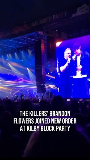 62 reactions · 3 comments | New Order brought out The Killers' Brandon Flowers to join them on "Bizarre Love Triangle" at Kilby Block Party on Thursday night (5/15). Previously, Bernard Sumner has joined The Killers for renditions of the classic on a few different occasions.  @brodiemurnaghan | BrooklynVegan | Facebook