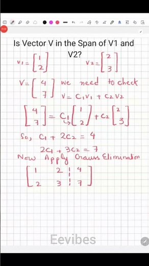 Linear Algebra in One Minute!!! #shorts #mathshorts