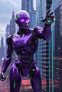Purple Cyborg: Secrets of Future AI in a Neon City. Part 2.
