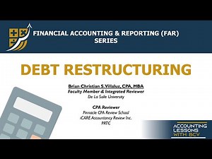FAR: Debt Restructuring