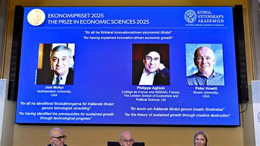 This year's Nobel winners for economics explained how innovation makes us rich
