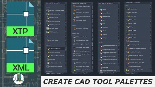 How To Create and Use A Tool Palette In CAD | The Solo Architect