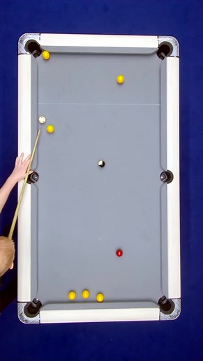 Mastering Pool Shots: Cue Stick and Yellow Balls