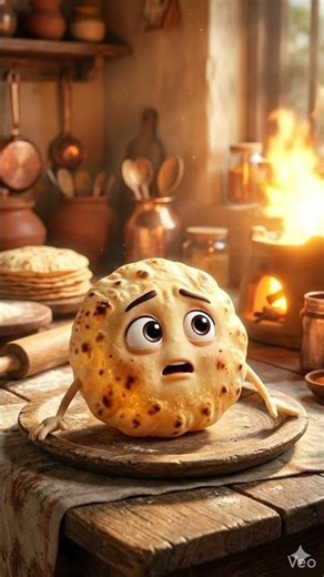 “Roti ka Drama 😢 | Jab Garam Tawa Ban Gaya Darr!”