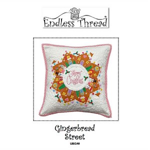 Endless Thread Design Gingerbread Street Pattern